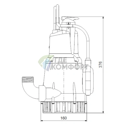 Дренажный насос Grundfos KPC 600 A - фото 3