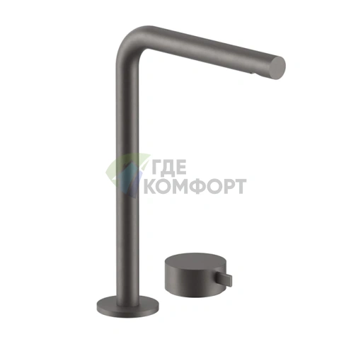 Смеситель для раковины Fantini AF/21 с двумя отверстиями, цвет Matt Gun Metal PVD (27 P5 A107WF) - фото 1