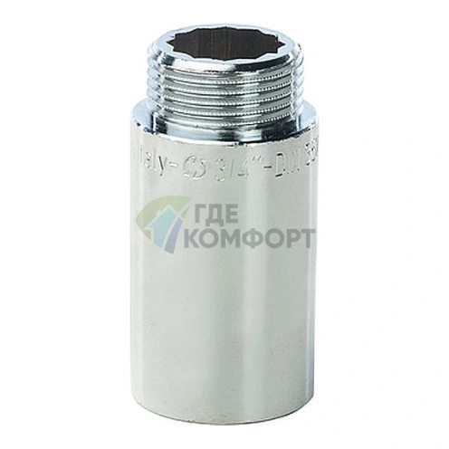 Удлинитель STOUT латунный 3/4 x 50 хромированный - фото 1