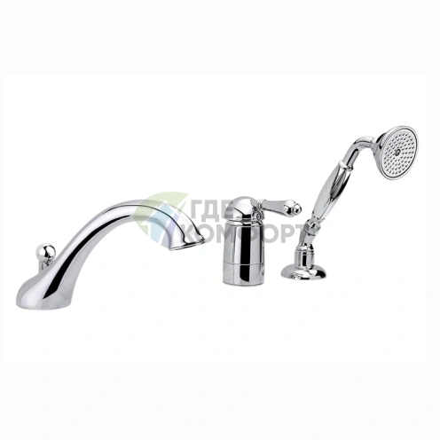 Смеситель для ванны Nicolazzi El Capitan с изливом 200 мм и ручным душем (3414CR75) - фото 1