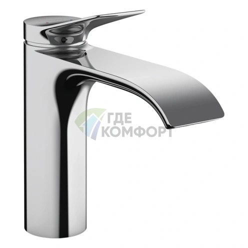 Смеситель для раковины Hansgrohe Vivenis однорычажный со сливным гарнитуром, хром (75020000) - фото 1