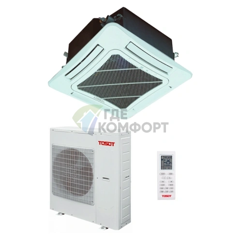 Кондиционер кассетный Tosot T24H-LC2/I/TС04P-LC/T24H-LU2/O on/off - фото 1