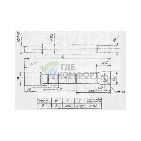 Ключ 32 мм для стального ниппеля Konner - фото 2