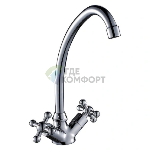 Однорычажный смеситель Rossinka G G02-62 для раковины - фото 1