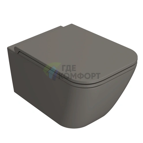 Унитаз подвесной GLOBO Stone безободковый со скрытым креплением в цвете AGATA (STS05.AT) - фото 1