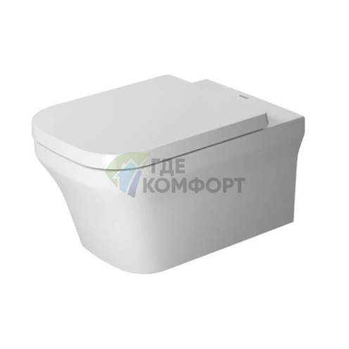 Унитаз подвесной Duravit P3 Comforts Rimless бесободковый с вертикальным смывом (2561090000) - фото 1