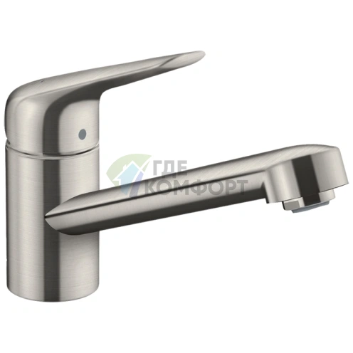 Кухонный смеситель Hansgrohe Focus M42: стиль и эргономика в хроме (71808800) - фото 1