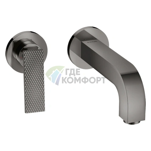 Смеситель для раковины AX Citterio настенный, полированный черный хром (39181330) - фото 1