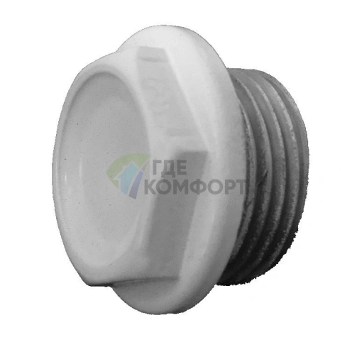 Пробка глухая белая-левая Konner - фото 2