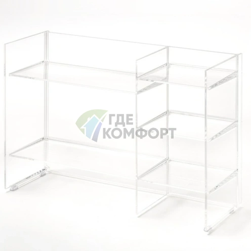 Стеллаж Laufen Kartell 750×260×530 мм: прозрачный кристалл (пластик) (3.8933.1.084.000.1) - фото 1