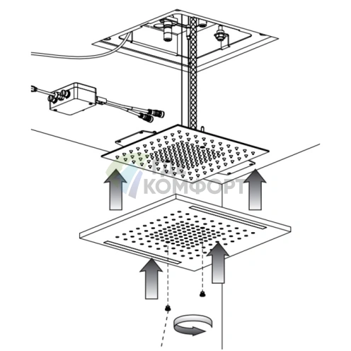Декоративная панель Gessi Colour 300х500 мм, цвет Copper Brushed PVD (57882#708) - фото 2