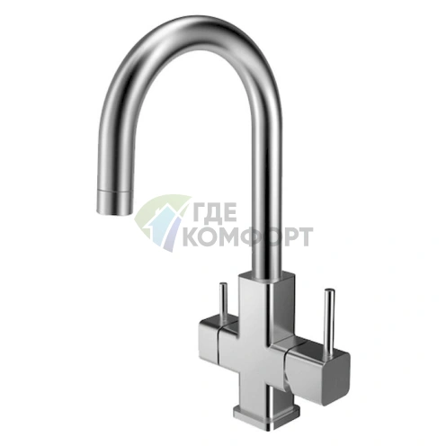 Кухонный смеситель Zorg Inox Veto из нержавеющей стали - фото 1