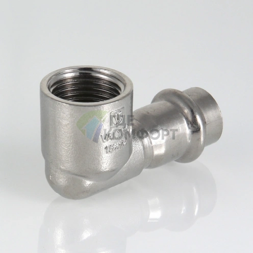 Пресс-угольник с внутренней резьбой 28 мм х 3/4 из нержавеющей стали VTi.952.I.002805 VALTEC (ВАЛТЕК) - фото 8