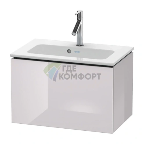 База под раковину Duravit L-Cube 400x620x391 с выдвижным ящиком, цвет белая сирень глянцевый (LC615602727) - фото 1
