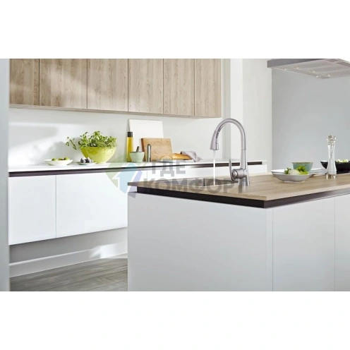 Смеситель Grohe Zedra для кухни с выдвижной лейкой - фото 4