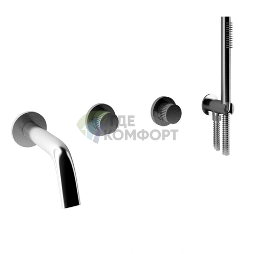 Встраиваемый смеситель для душа Bongio Time 2020 из нержавеющей стали (71530AS0DEU) - фото 1