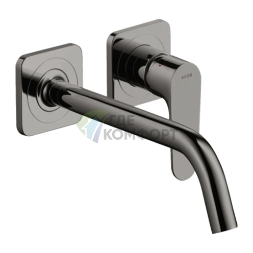 Смеситель для раковины AX Citterio M в полированном черном хроме (34116330) - фото 1