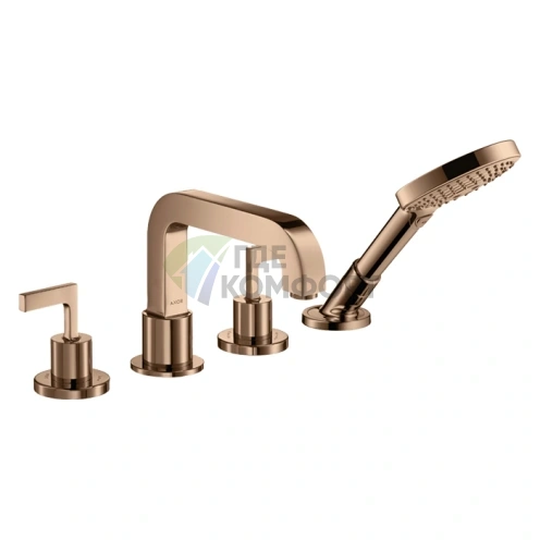 Смеситель для ванны AX Citterio накладной, полированное красное золото (39446300) - фото 1