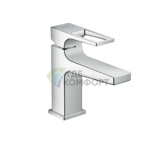 Смеситель для раковины Hansgrohe Metropol 100 с донным клапаном Push-open, хром (74500000) - фото 1