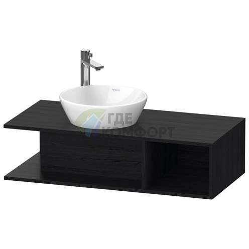 Стильная подвесная тумба Duravit D-Neo: элегантность Black Oak и компактность (DE491901616) - фото 1