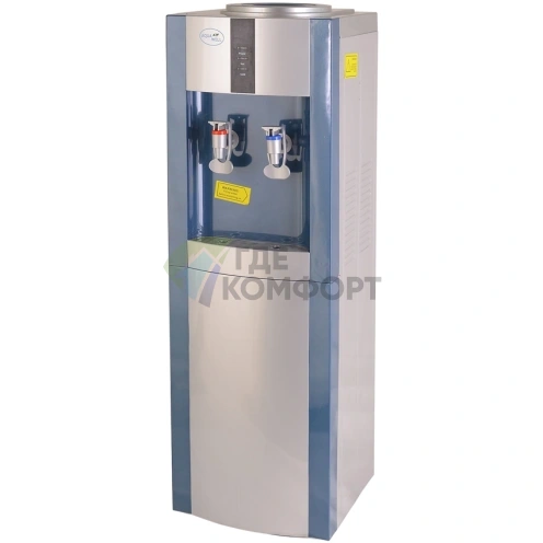 Кулер для воды напольный Aqua Well 16L-E AW ПК BH-YLR-16L-E серебристо-синий - фото 1