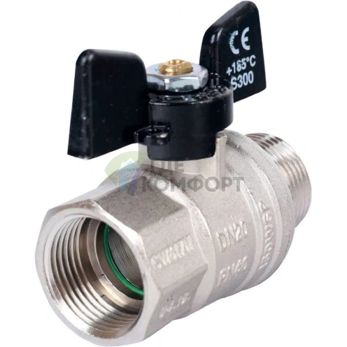 Bugatti шаровый кран Oregon 3/4 НР-ВР, арт. 307, полнопроходной - фото 2