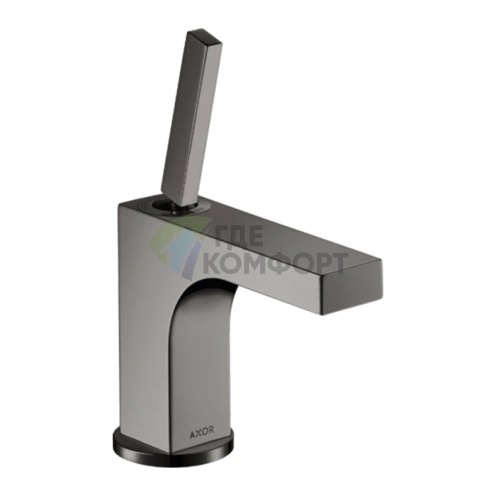 Стильный смеситель для раковины AX Citterio в элегантном полированном черном хроме (39035330) - фото 1