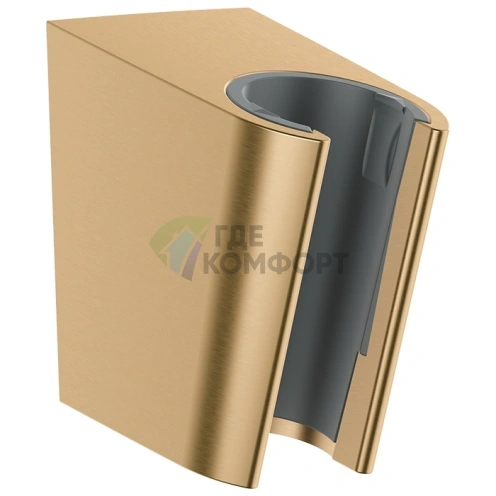 Настенный держатель для душа HG Portec S, шлифованная бронза (28331140) - фото 1