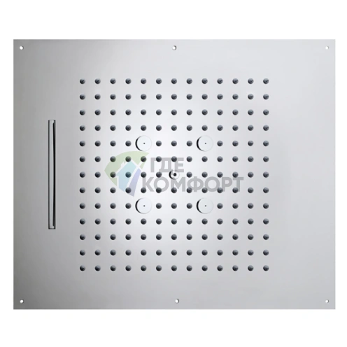 Верхний душ BOSSINI DREAM/3 570x470 мм, 3 режима (дождь, каскад, туман), никель шлифованный (H38930.094) - фото 1