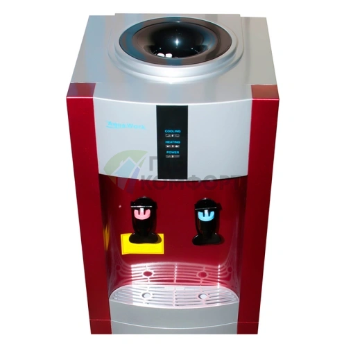 Кулер для воды AquaWork AW 16L/EN серебристо-красный - фото 3