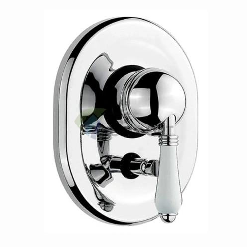 Встраиваемый смеситель для душа Nicolazzi P.m. Blanc с переключением между двумя источниками, керамическими ручками и покрытием хром (3460CR76) - фото 1