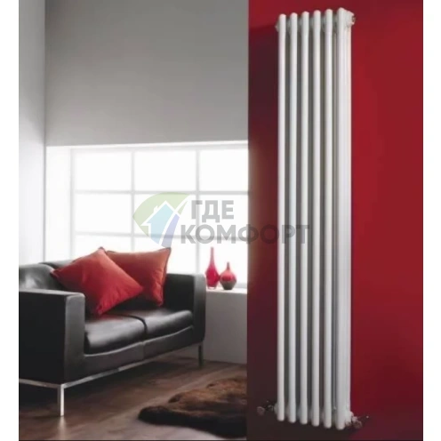 Трубчатый стальной радиатор Zehnder Charleston 3180/06 секций с боковым подключением 3/4 фото 5