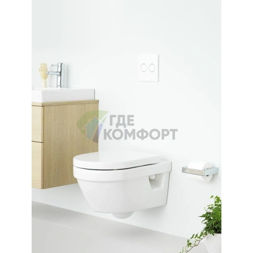 Подвесной унитаз Gustavsberg Hygienic Flush безободковый WWC 5G84HR01 - фото 2