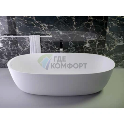 Накладная раковина KNIEF Prime 53x35x90 см без отверстия под смеситель, белая матовая - фото 1