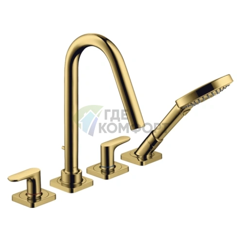 Смеситель для ванны AX Citterio M в роскошном полированном золоте (34454990) - фото 1