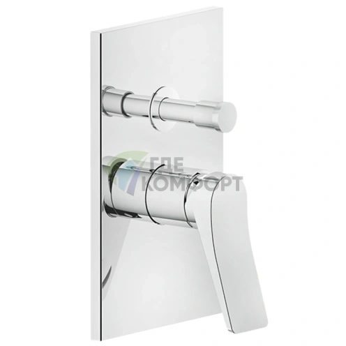 GESSI Rilievo — встраиваемый смеситель для душа на 2 выхода с автопереключением, хром (59079#031) - фото 1