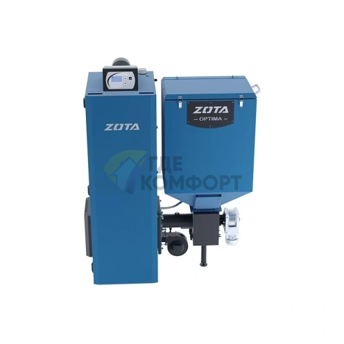 Напольный твердотопливный котел с автоматикой Zota Optima 15 (15кВт) - фото 3