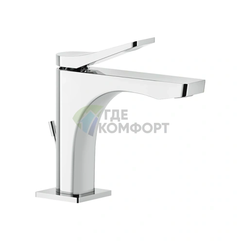 Смеситель для раковины GESSI Rilievo на 1 отверстие с донным клапаном, хром (59001#031) - фото 1