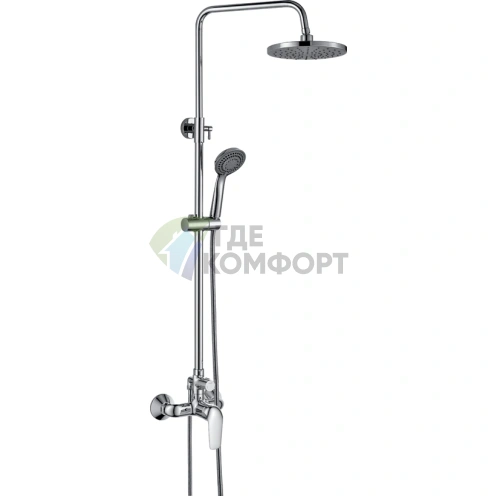 Душевая стойка Rush ST4235-10 с термостатом и верхним душем - фото 1