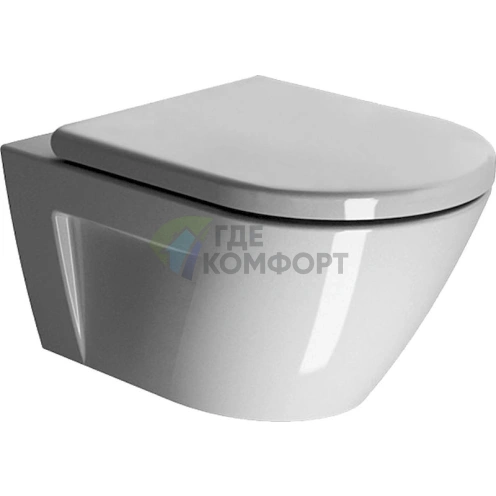 Подвесной унитаз GSI Norm 50: Эргономика и лаконичный дизайн для вашего комфорта - фото 1