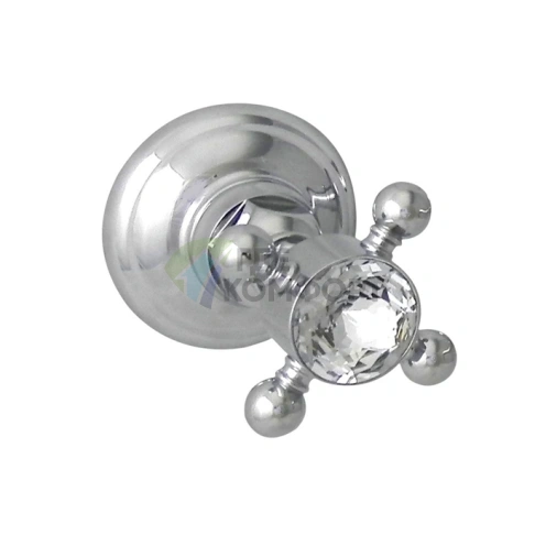 Вентиль запорный Nicolazzi Half Dome Crystal 1/2, хром (1412CR93) - фото 1