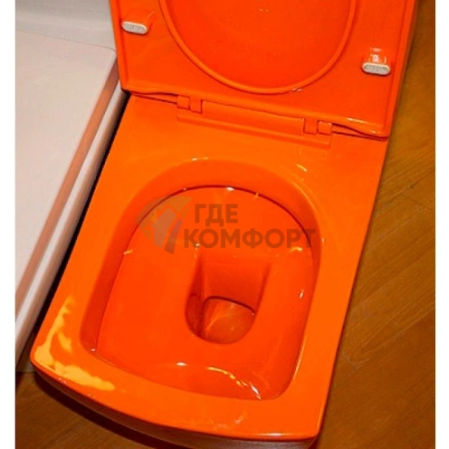 Унитаз-моноблок Arcus 050 в оранжевом цвете - фото 2