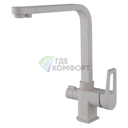 Стильный кухонный смеситель Zorg ZR 334 YF песочного цвета - фото 1