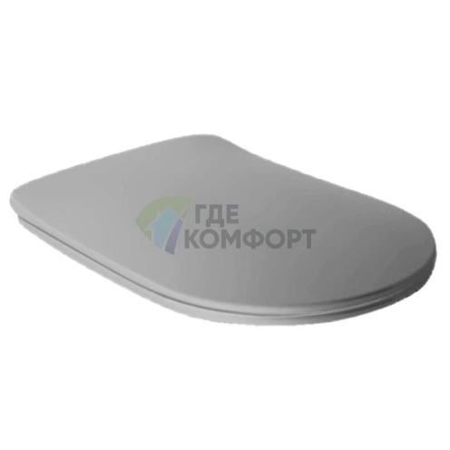 Сиденье для унитаза Kerasan Tribeca Slim с микролифтом, цвет Grigio matt (519159) - фото 1