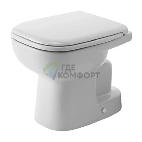 Напольный унитаз Duravit D-Code со скрытым сливом и гибкой подводкой (21100100002) - фото 1