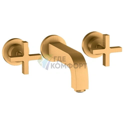 Смеситель для раковины AX Citterio в элегантном цвете шлифованное золото (39313250) - фото 1