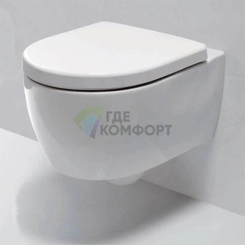 Подвесной унитаз Keramag iCon 204060 безободковый - фото 5