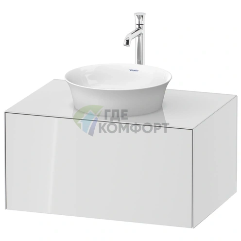 Подвесная тумбочка Duravit White Tulip с выдвижным ящиком, белый высокоглянцевый (WT497508585) - фото 1