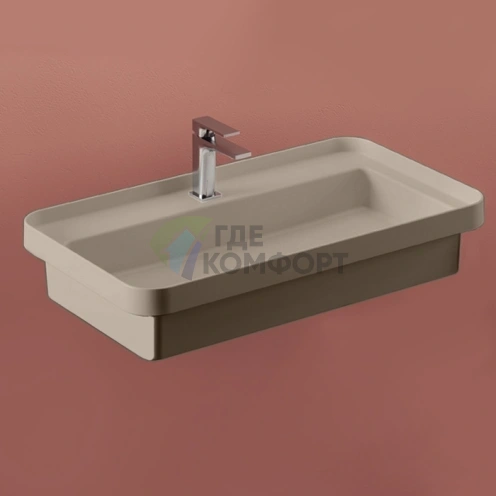 Встраиваемая раковина Artceram Fuori Scala 80×45 см без перелива, цвет Matera (TFL035 41 00 *1) - фото 1