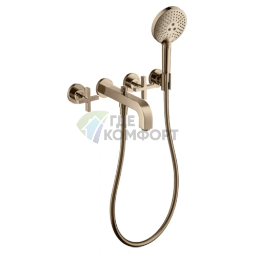 Смеситель для ванны AX Citterio в элегантном цвете полированное красное золото (39447300) - фото 1